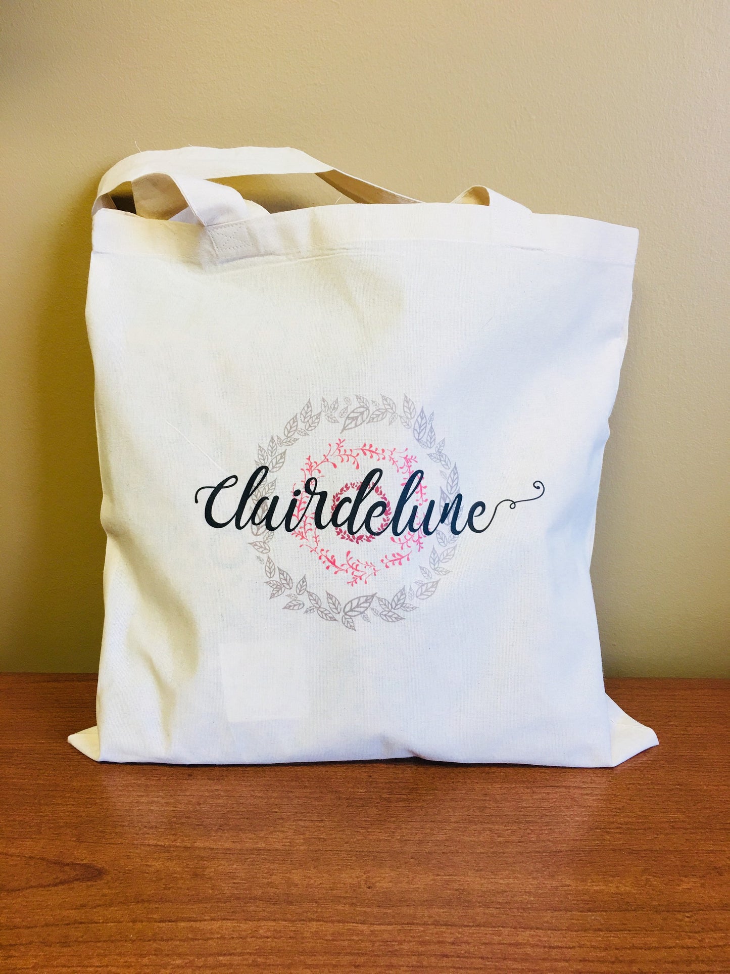 Custom Logo Cotton Tote Bag, Personalized Reusable Shopping Bag