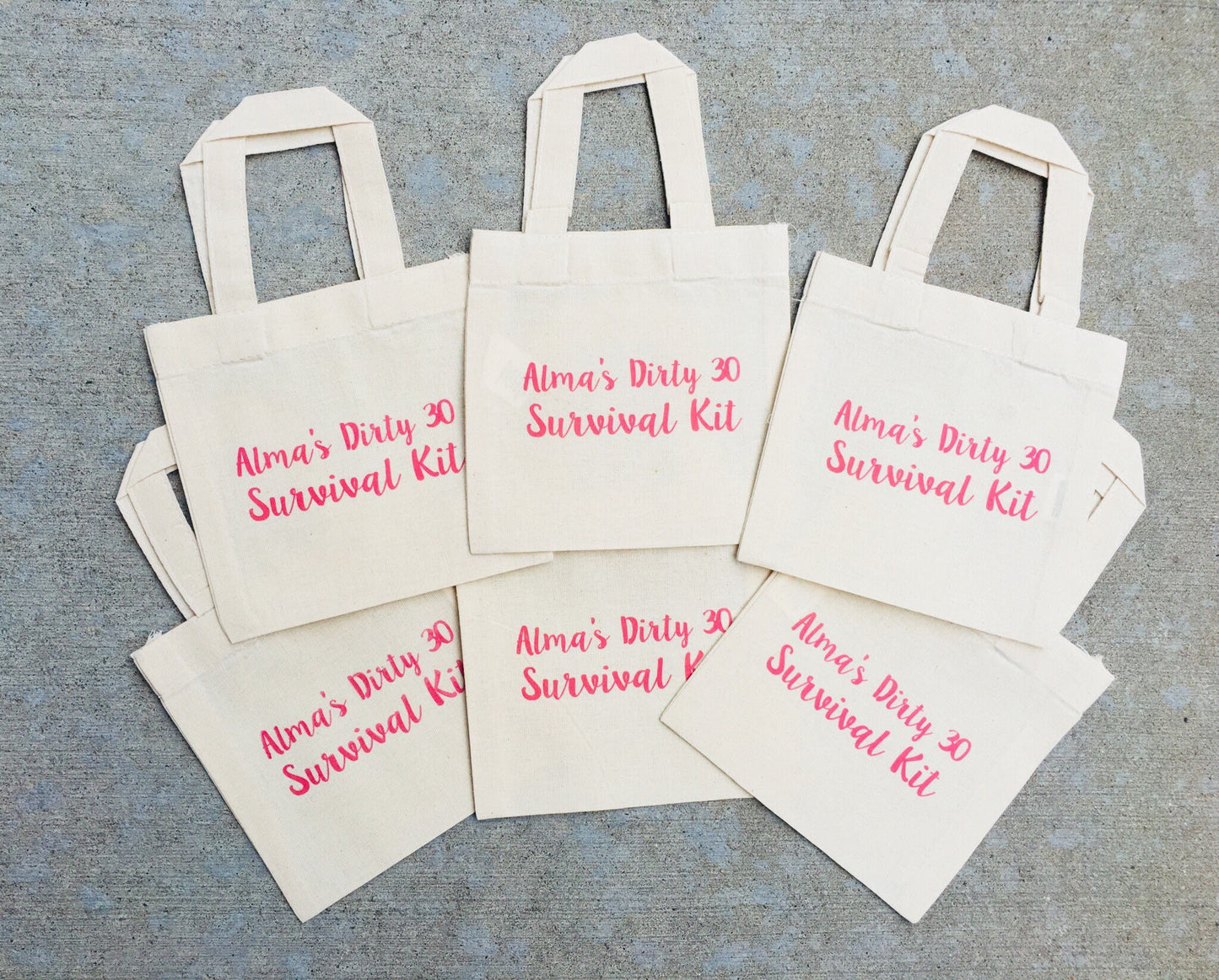 Dirty 30 Treat Bags - Set of Six Bags