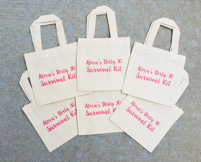 Dirty 30 Treat Bags - Set of Six Bags