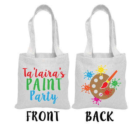 Personalized Paint Party Treat Bags