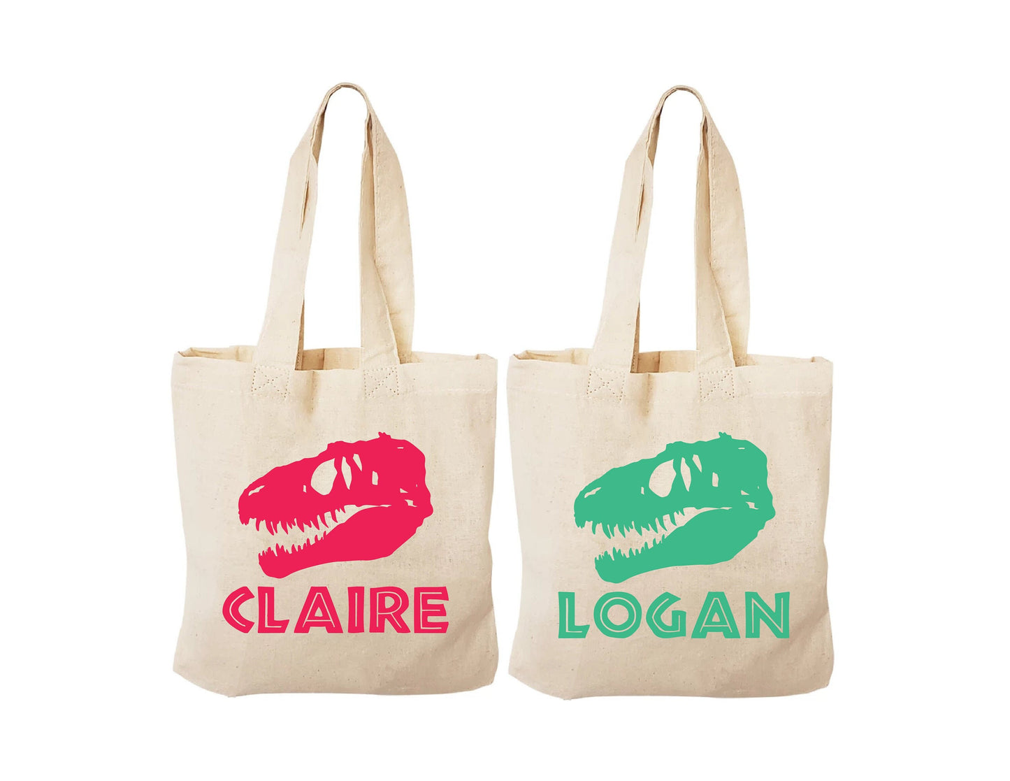 Personalized Dinosaur Party Favor Bags - Sold Individually