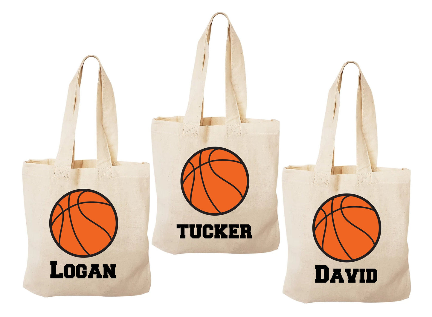 Custom Basketball Party Favor Bags - Perfect for Basketball Parties and Events - Personalized with Player's Names - Sold Individually