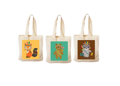 Woodland Party Favor Bags - Set of Three Bags