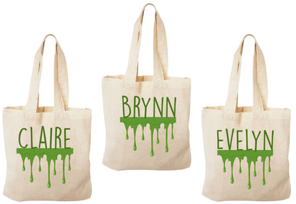Personalized Slime Party Favor Bags - Set of Three Bags