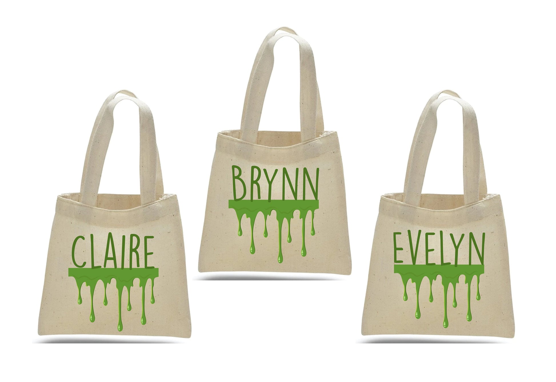 Personalized Slime Party Favor Bags - Set of Three Bags