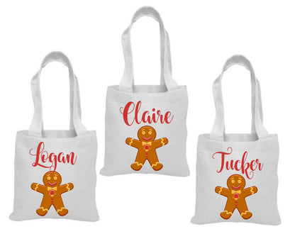 Custom Christmas Party Favor Bags - Set of Three Bags