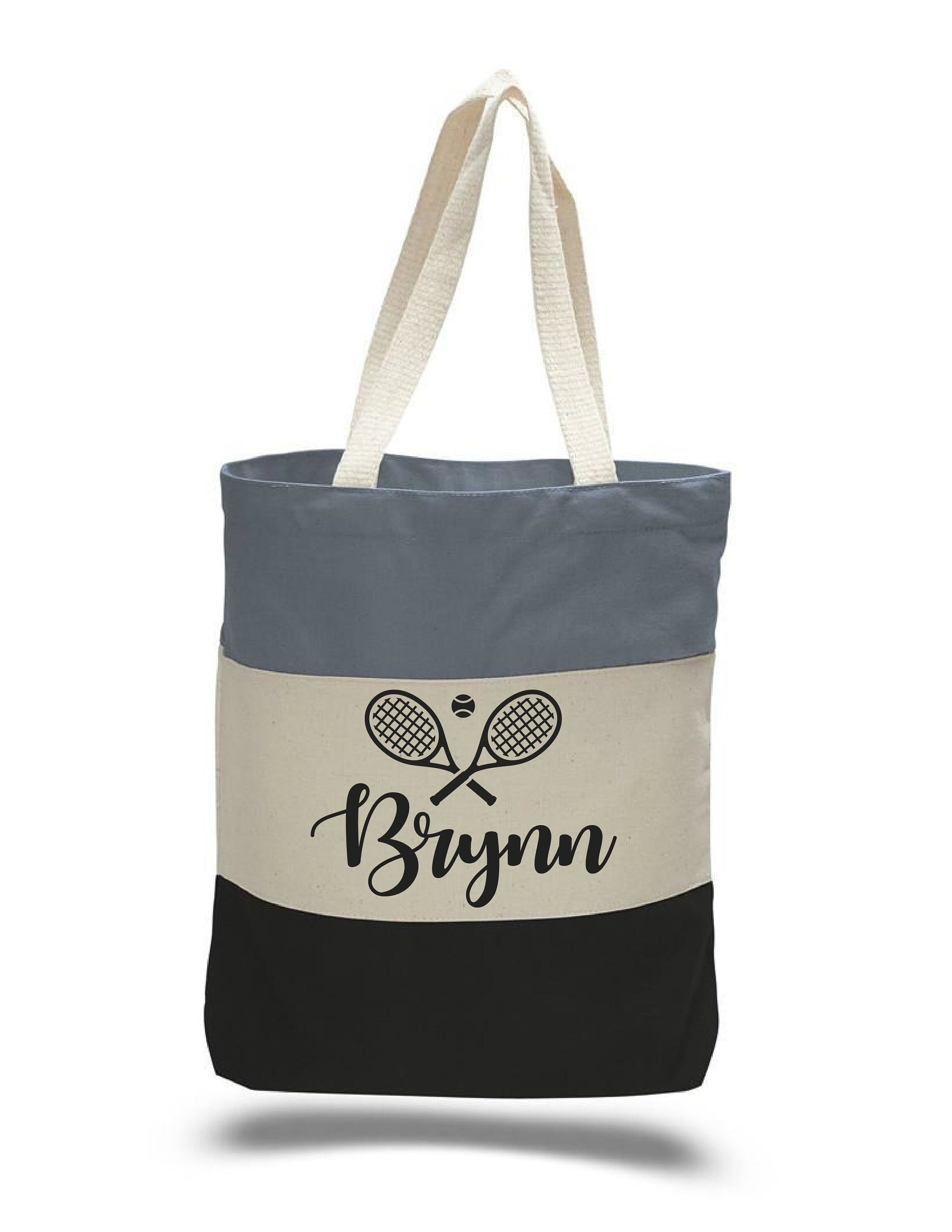 Tennis Player Gift - Personalized Tennis Tote Bag