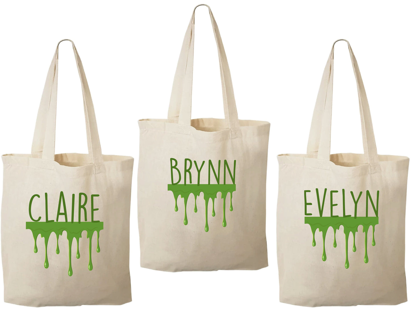 Personalized Slime Party Favor Bags - Set of Three Bags