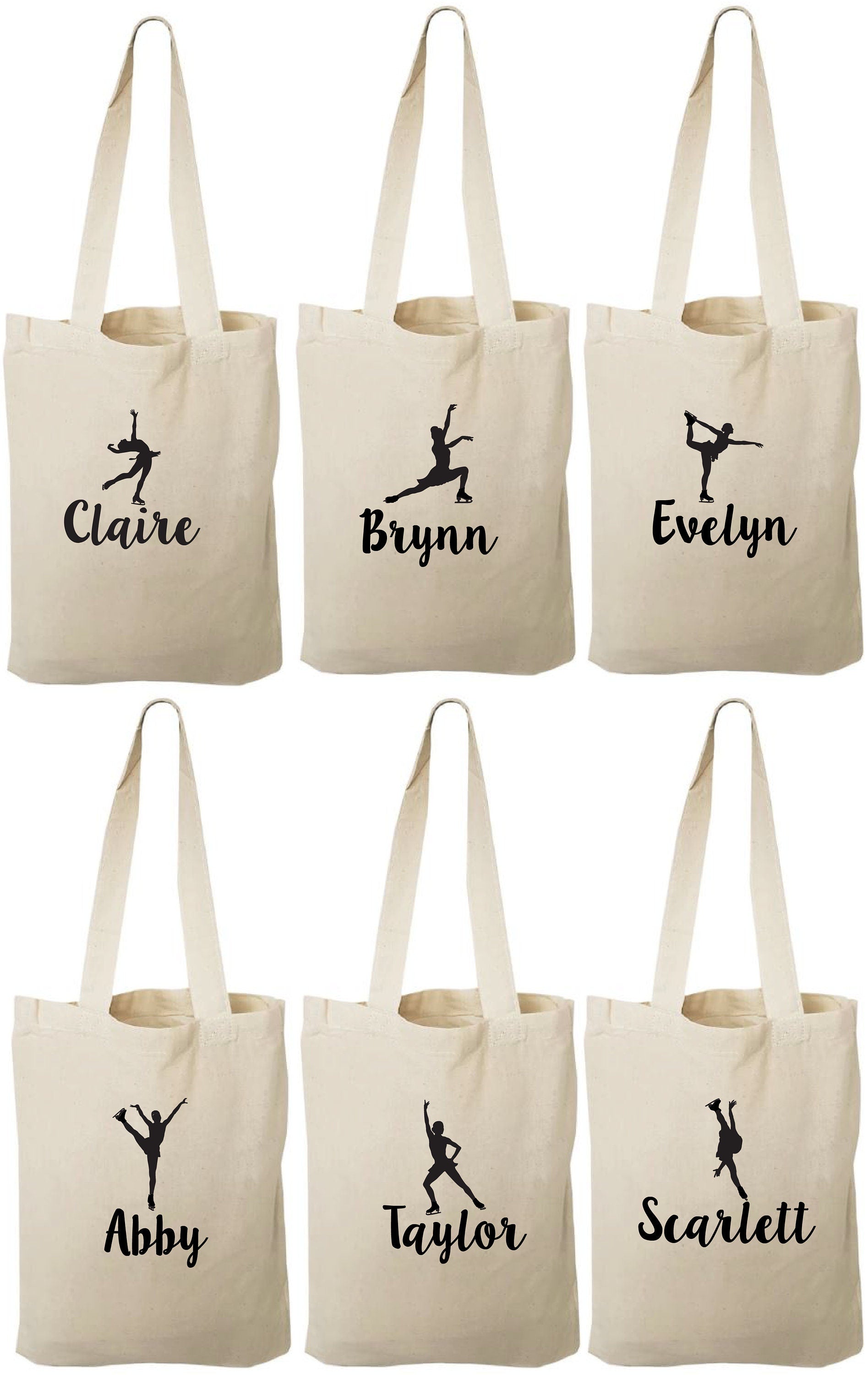 Personalized Ice Skating Party Favors - Set of Six Bags