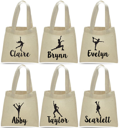 Personalized Ice Skating Party Favors - Set of Six Bags