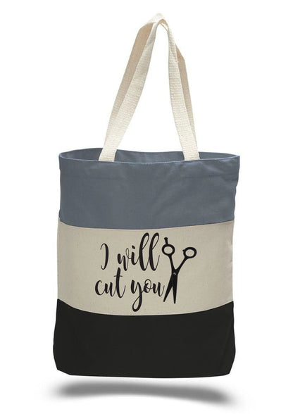 Hair Dresser Gift - Hair Stylist Tote Bag - I Will Cut You