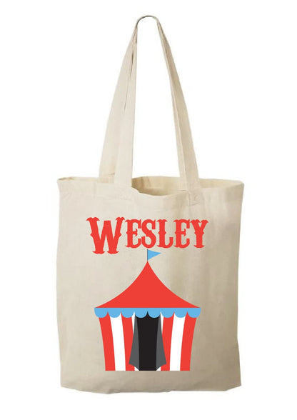 Personalized Circus Party Favor Bags