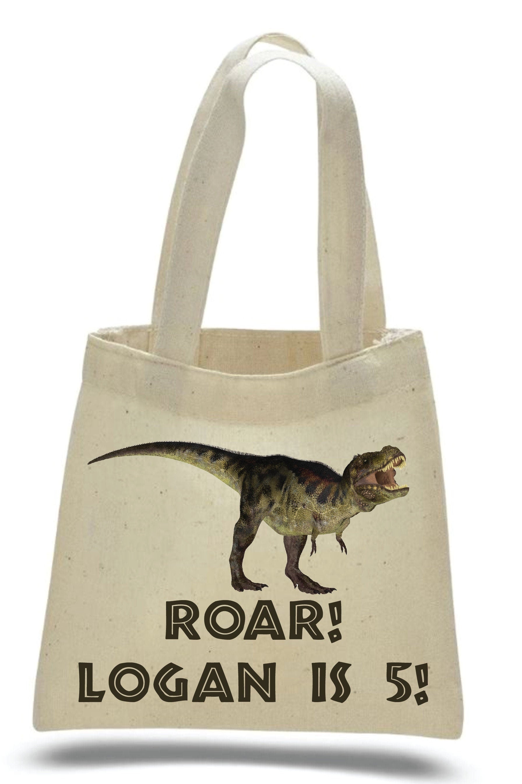 Dinosaur Treat Bags, T-Rex Party Favor, Set of 6