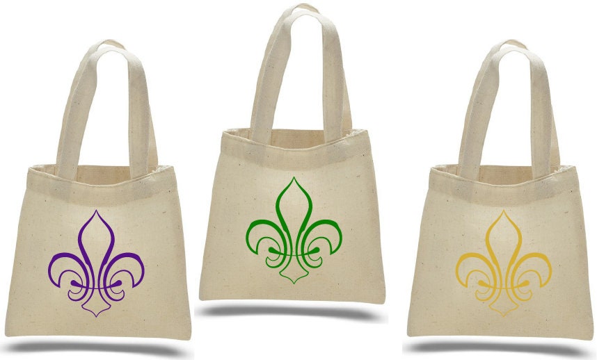 Mardi Gras Party Favor Bags - Set of Three Bags