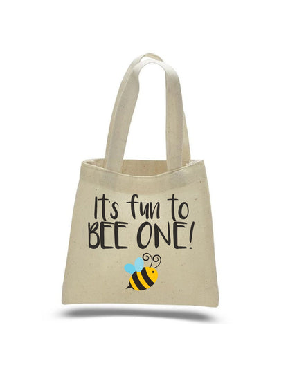 Bee Party Favor Bags - It's Fun To BEE ONE - First Birthday