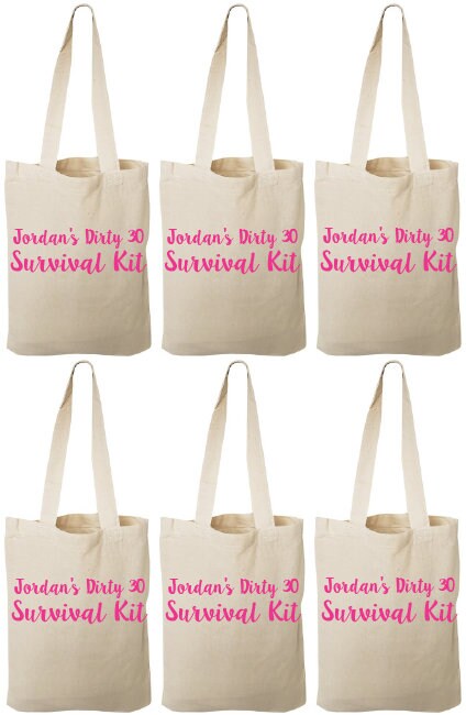 Dirty 30 Treat Bags - Set of Six Bags