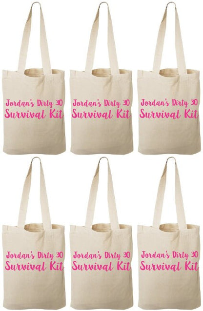 Dirty 30 Treat Bags - Set of Six Bags