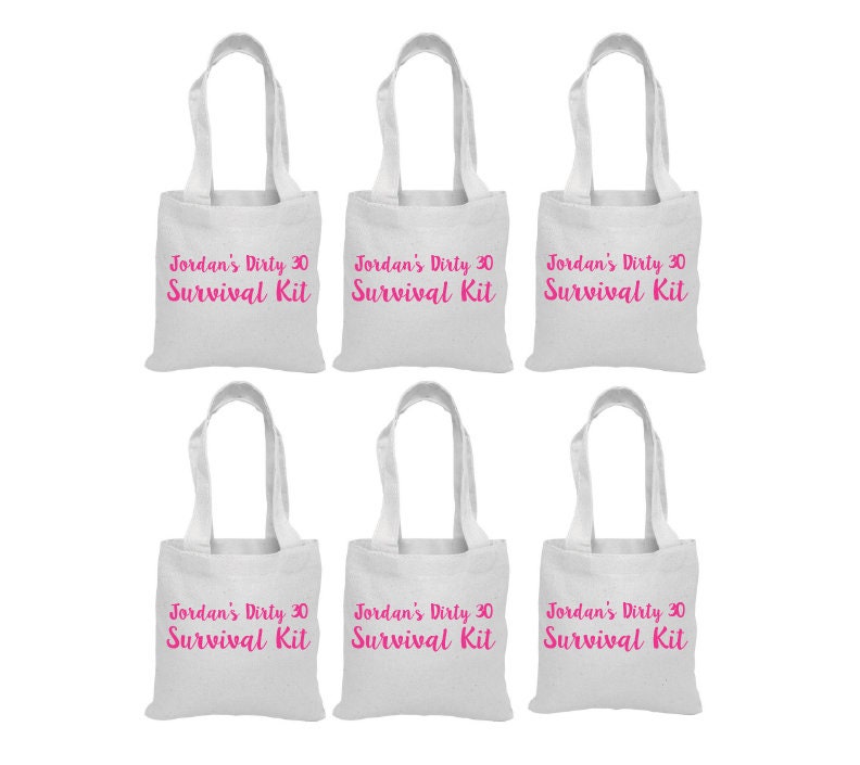 Dirty 30 Treat Bags - Set of Six Bags