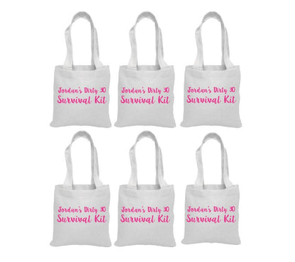 Dirty 30 Treat Bags - Set of Six Bags