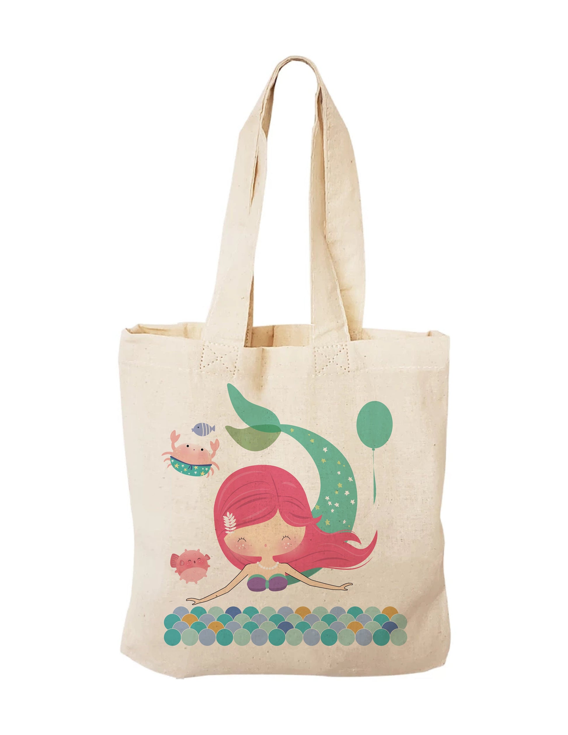 Mermaid Party Favor Bag – Cotton Mermaid Illustration