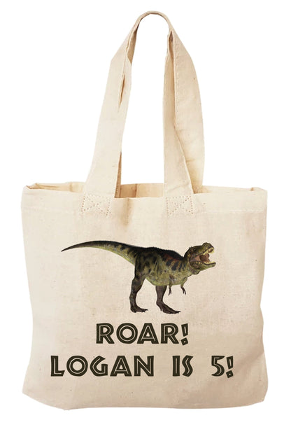 Dinosaur Treat Bags, T-Rex Party Favor, Set of 6