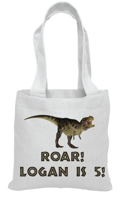 Dinosaur Treat Bags, T-Rex Party Favor, Set of 6