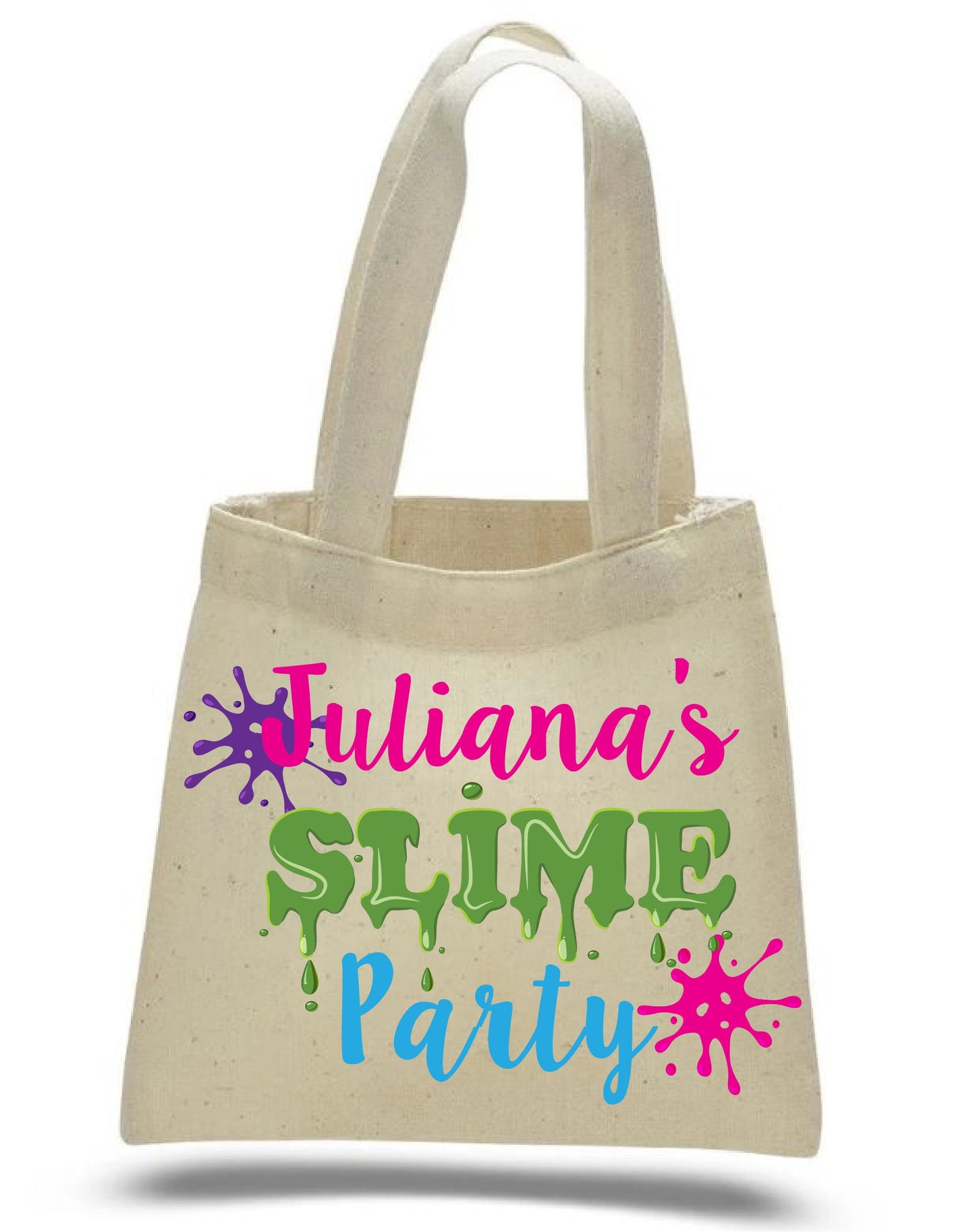 Personalized Slime Party Favor Bags – Cotton Goody Bag