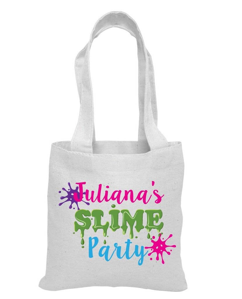 Personalized Slime Party Favor Bags – Cotton Goody Bag