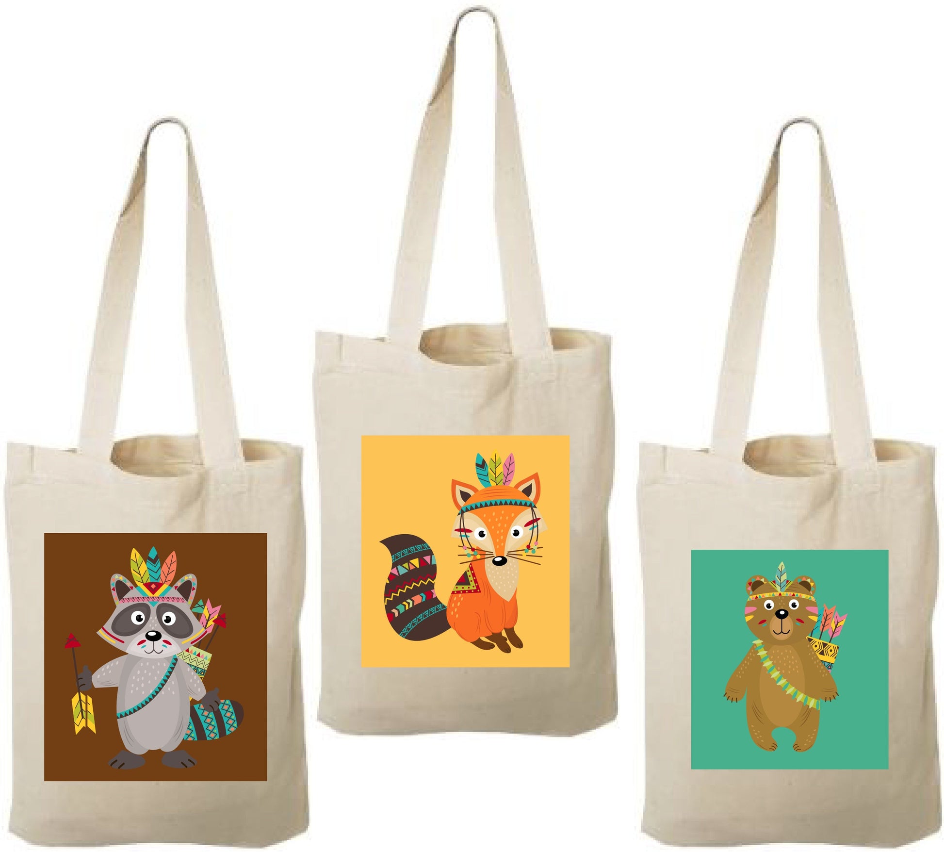 Woodland Party Favor Bags - Set of Three Bags