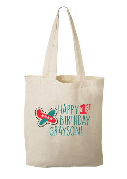 Custom Airplane Party Favor Bags