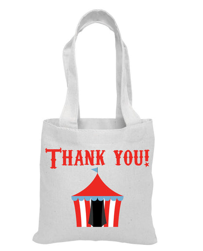 Circus Party Favor Bags - Thank You Cotton Tote Bags