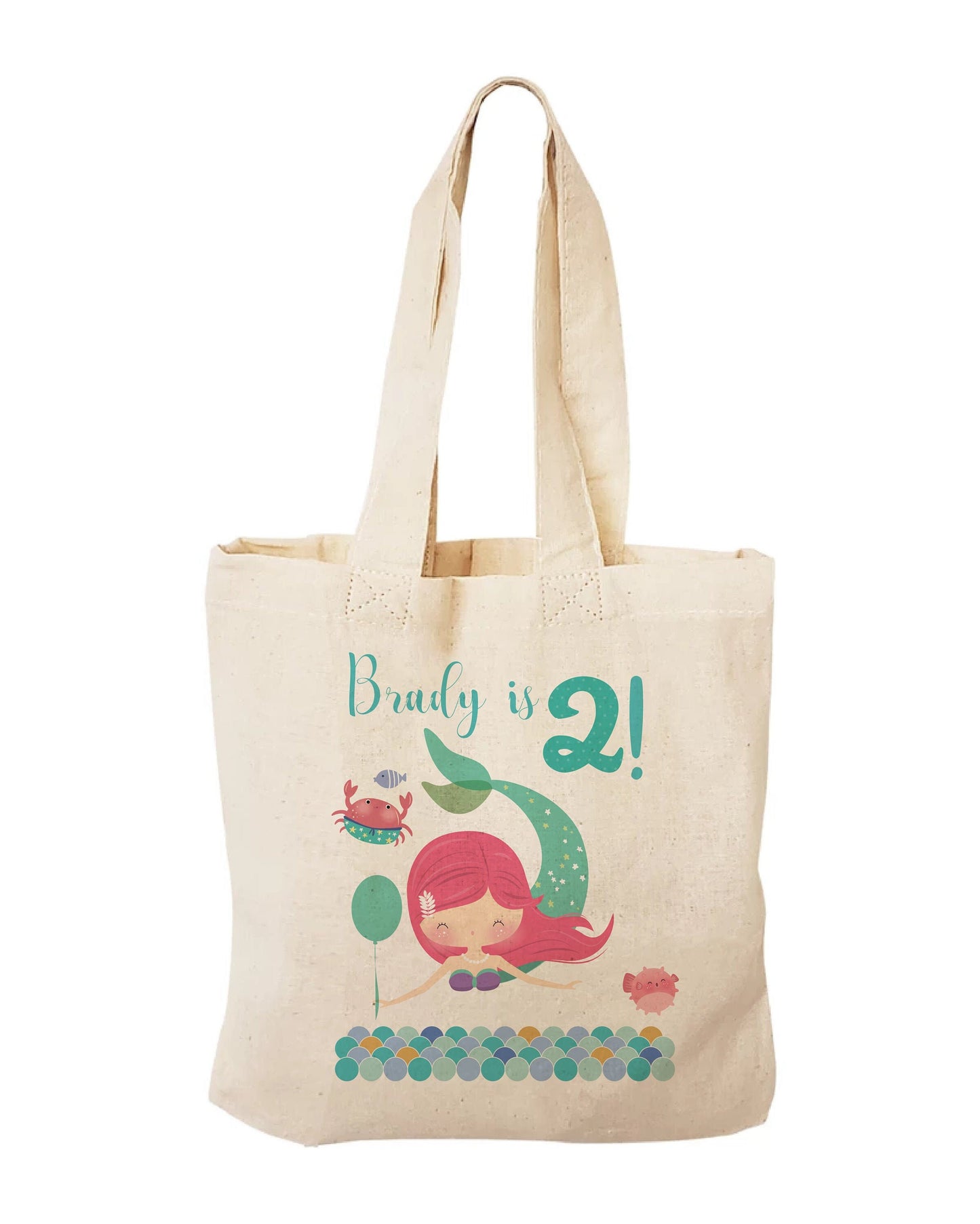 Personalized Mermaid Party Favor Bags - Sold Individually