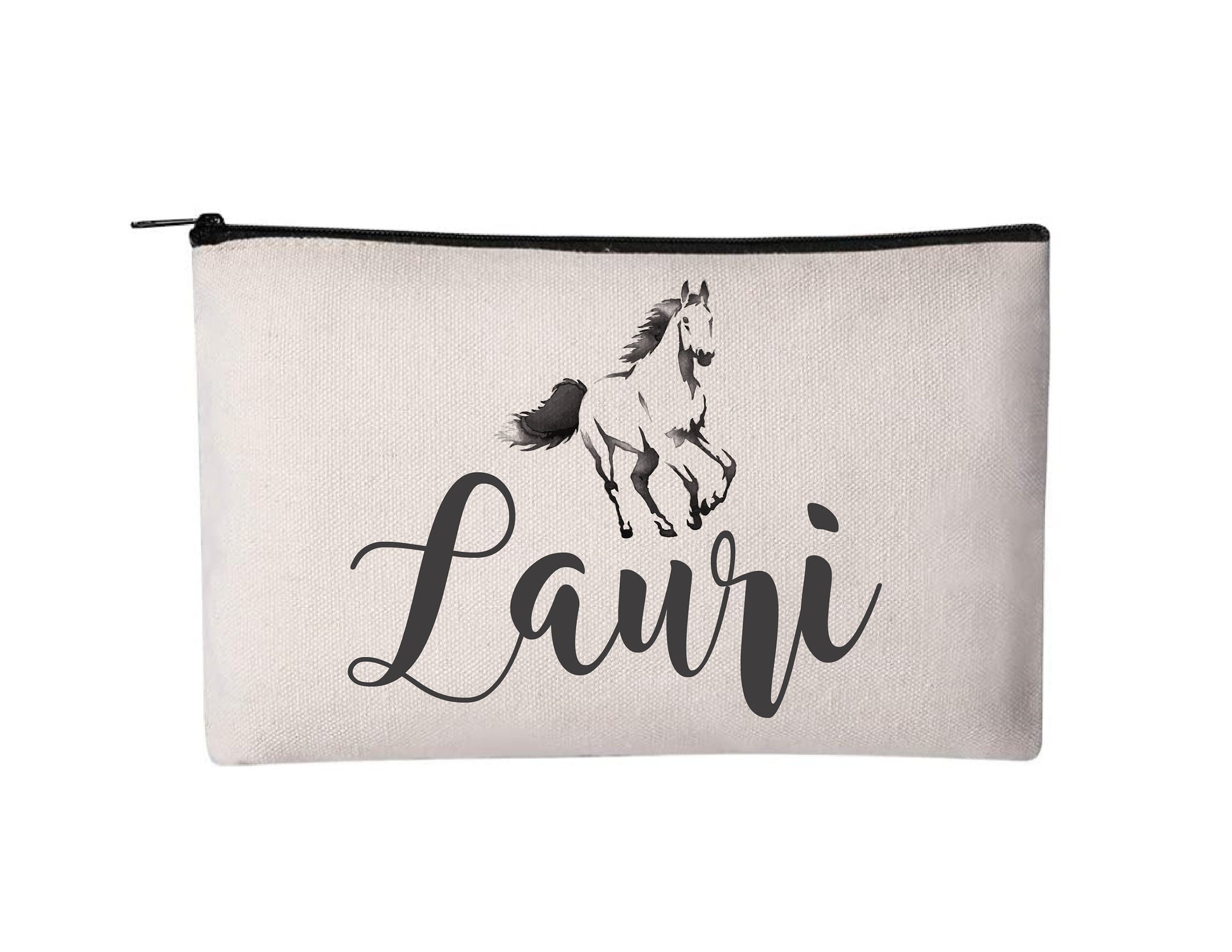 Personalized Horse Cosmetic Bag | Pencil Pouch