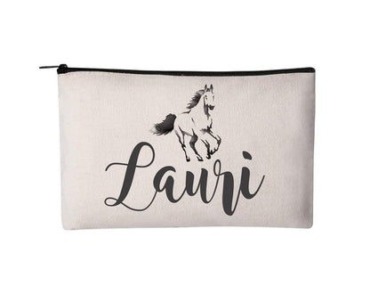 Personalized Horse Cosmetic Bag | Pencil Pouch