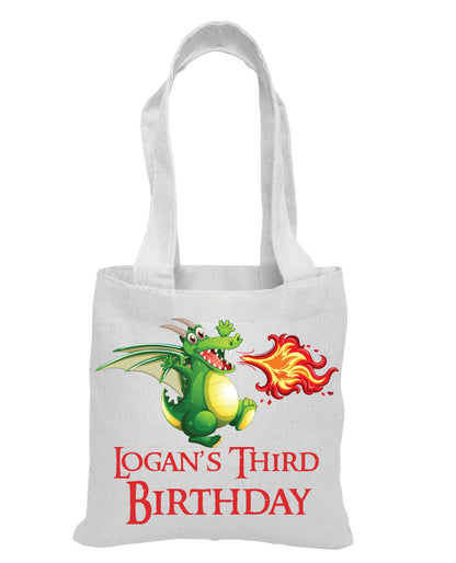 Dragon Party Favor Bags, Cotton Treat Bags, Set of 6