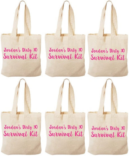Dirty 30 Treat Bags - Set of Six Bags