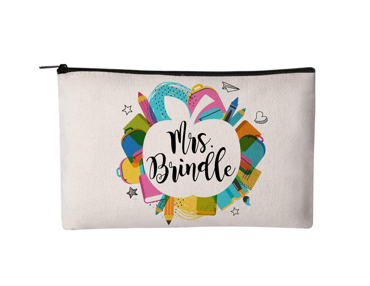 Personalized Teacher Accessory Pouch - Teacher Gift