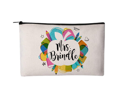 Personalized Teacher Accessory Pouch - Teacher Gift