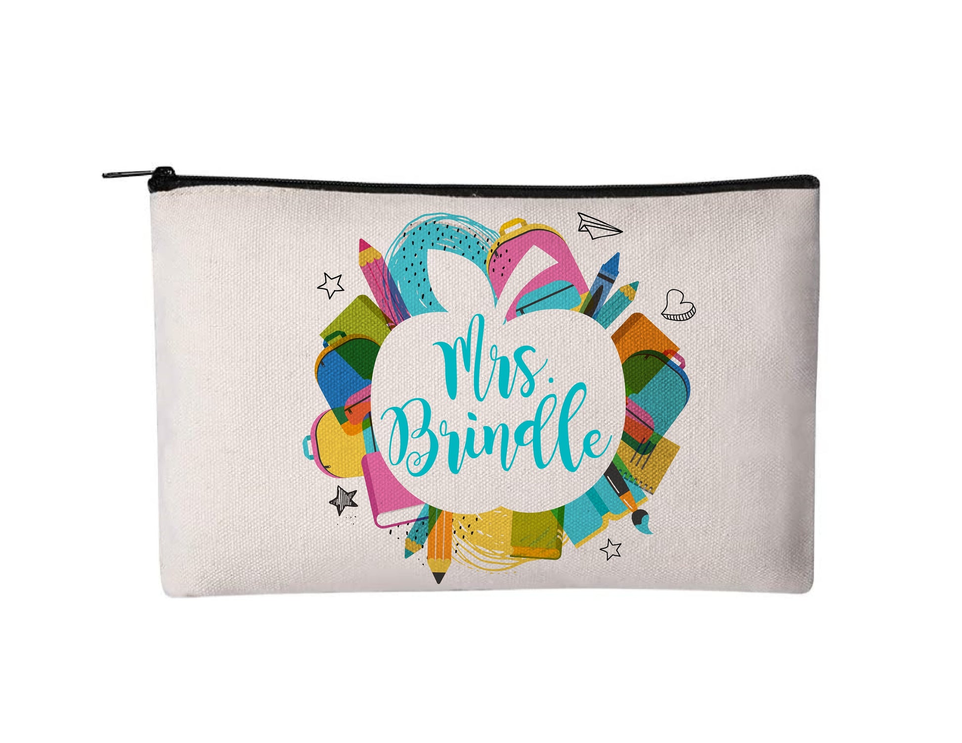 Personalized Teacher Accessory Pouch - Teacher Gift