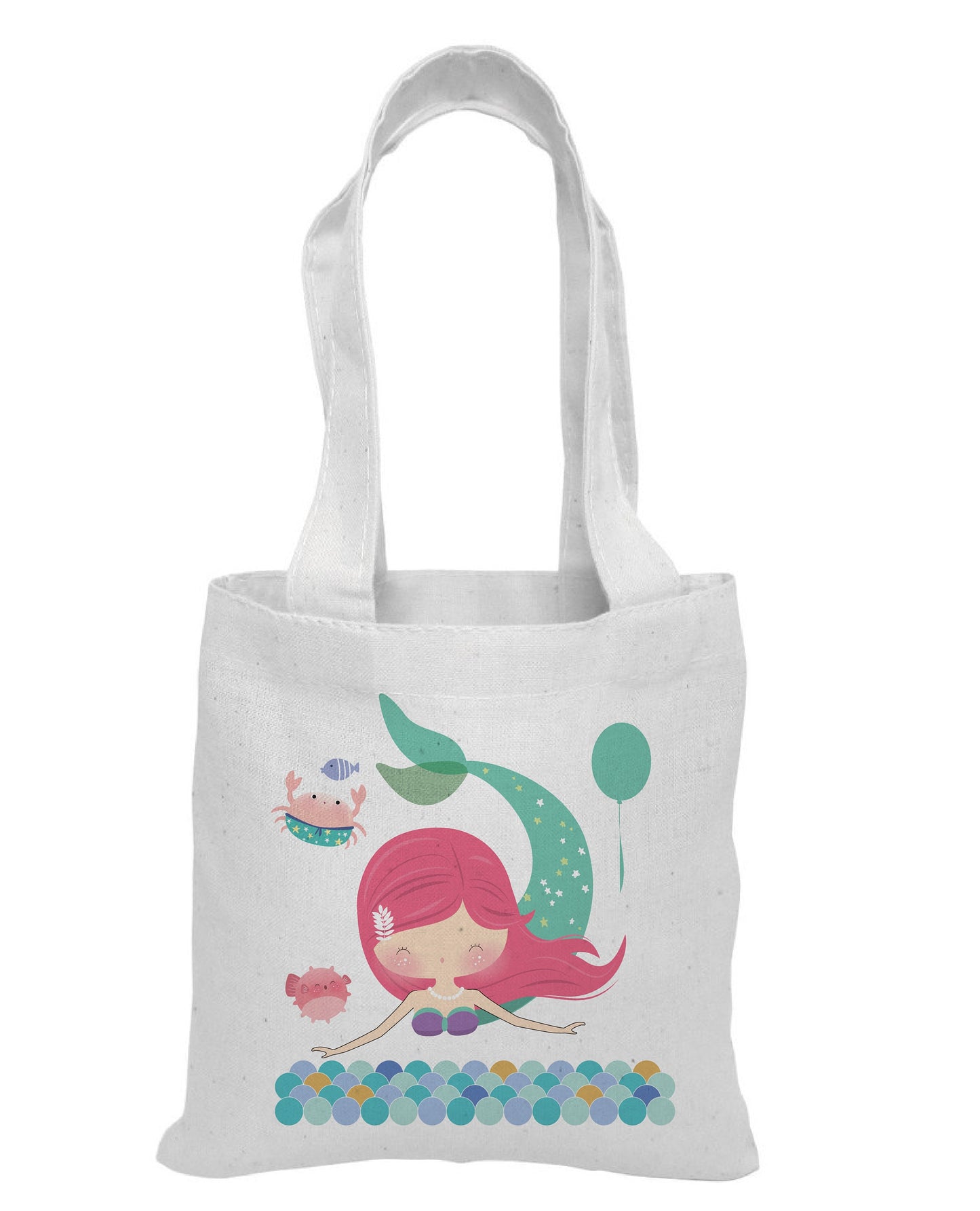 Mermaid Party Favor Bag – Cotton Mermaid Illustration