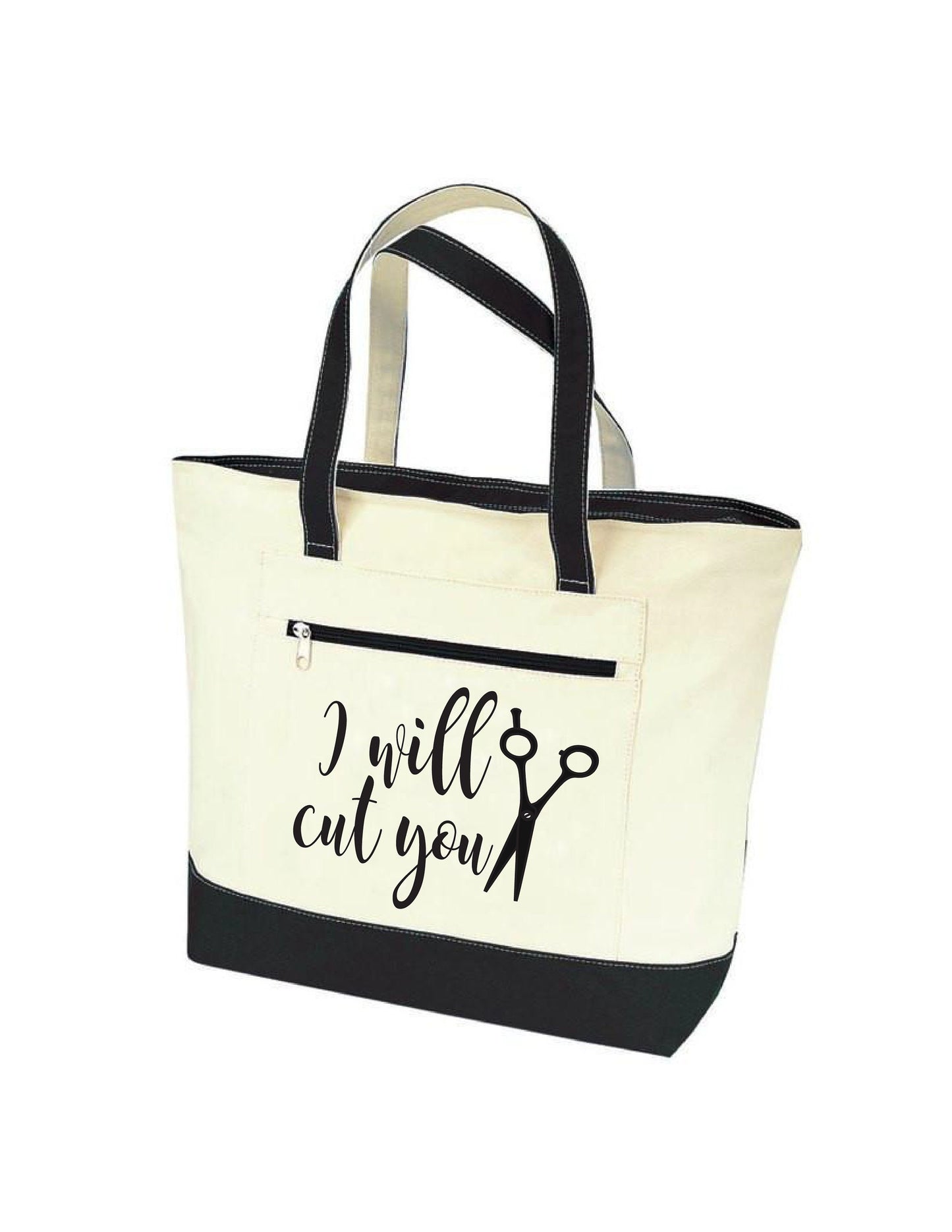 Hair Dresser Gift - Hair Stylist Tote - I Will Cut You