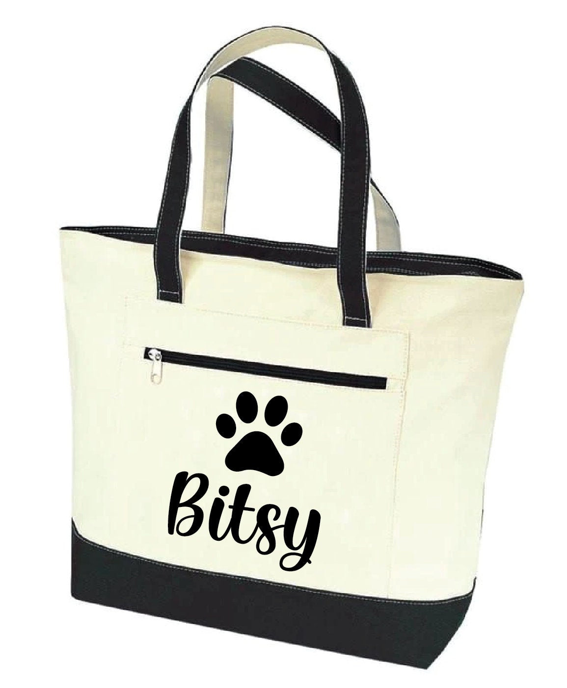 Personalized Dog Tote Bag - Dog Owner Gift