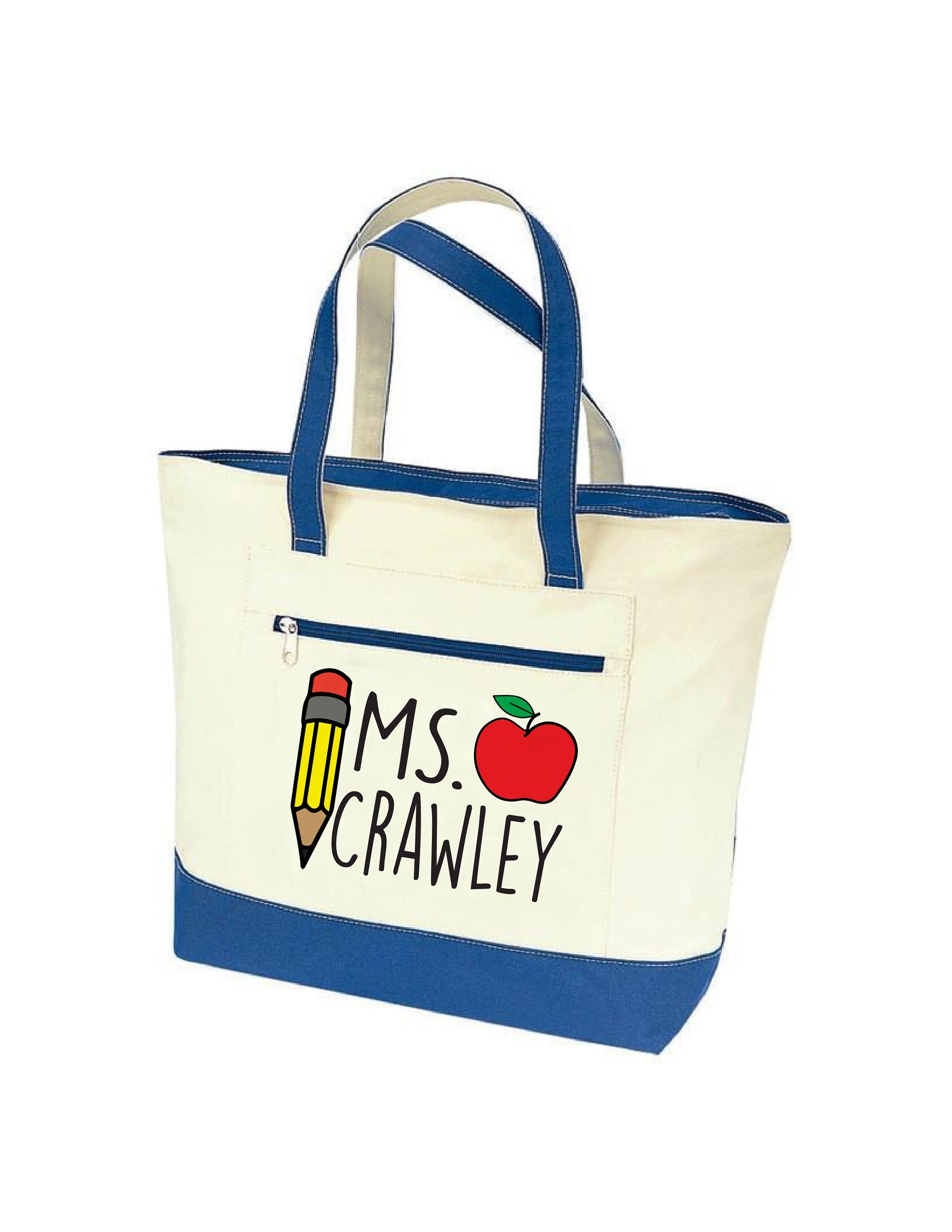 Personalized Teacher Tote