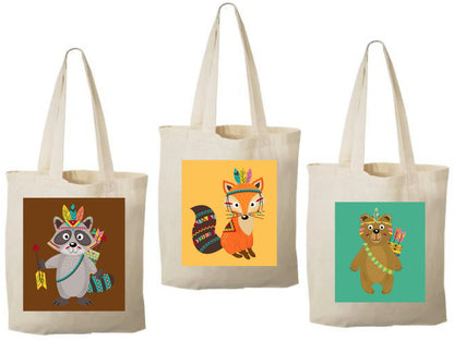 Woodland Party Favor Bags - Set of Three Bags
