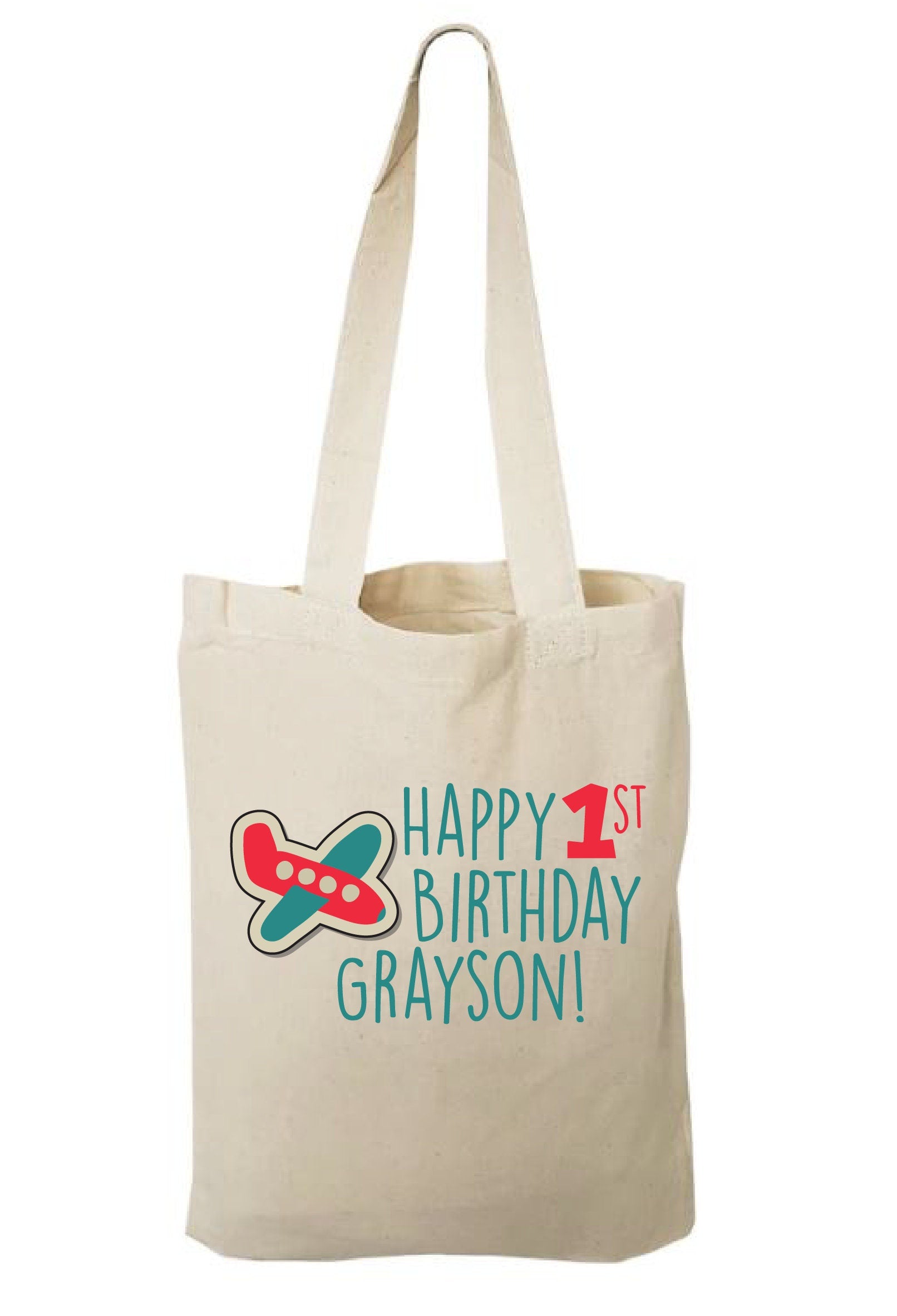 Custom Airplane Party Favor Bags