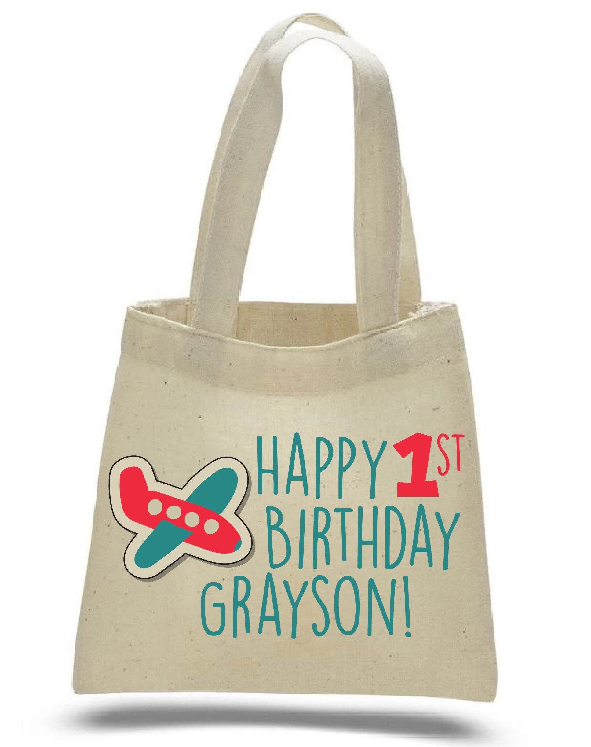 Custom Airplane Party Favor Bags
