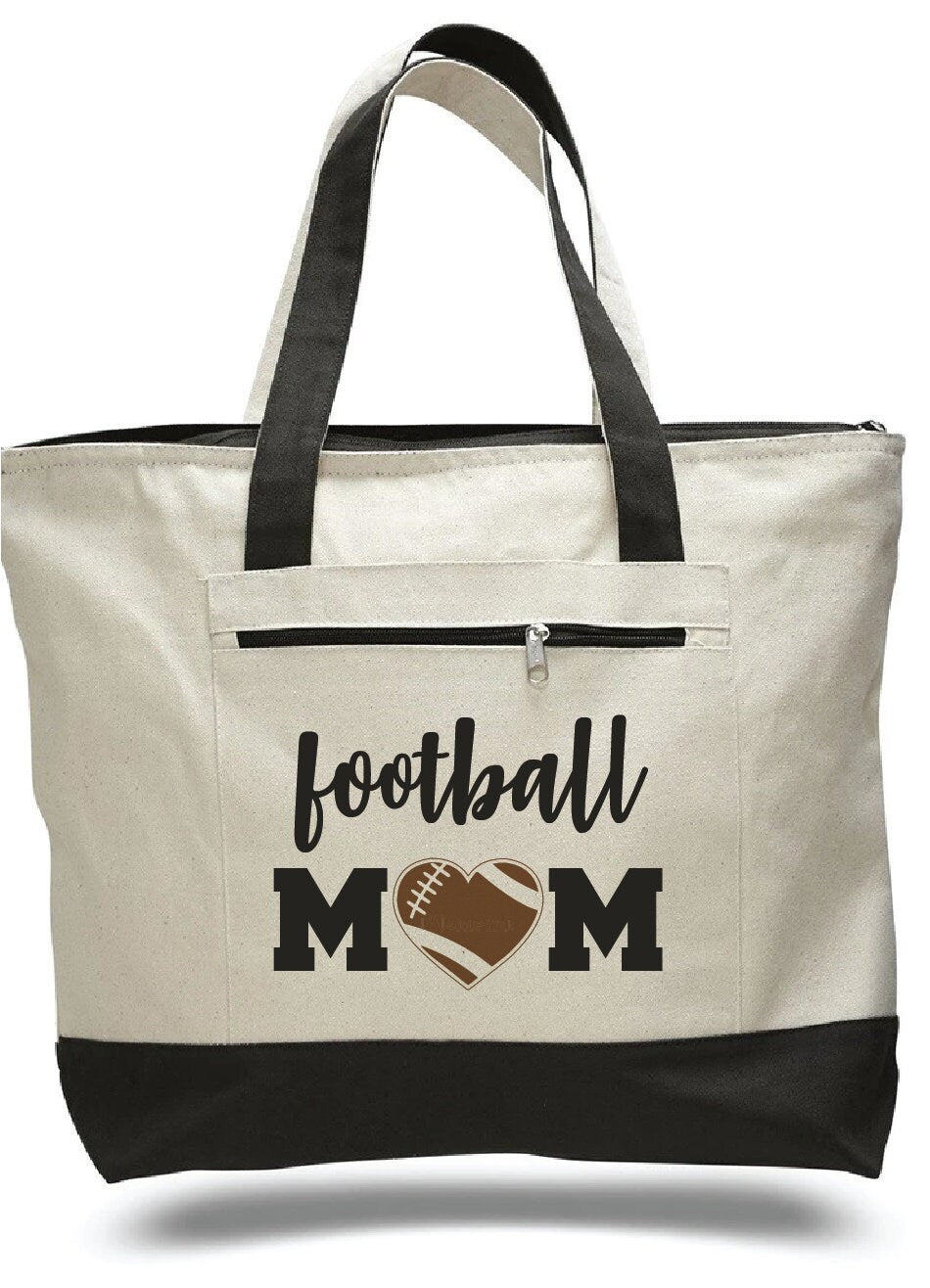 Football Mom Tote Bag