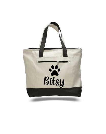 Personalized Dog Tote Bag - Dog Owner Gift