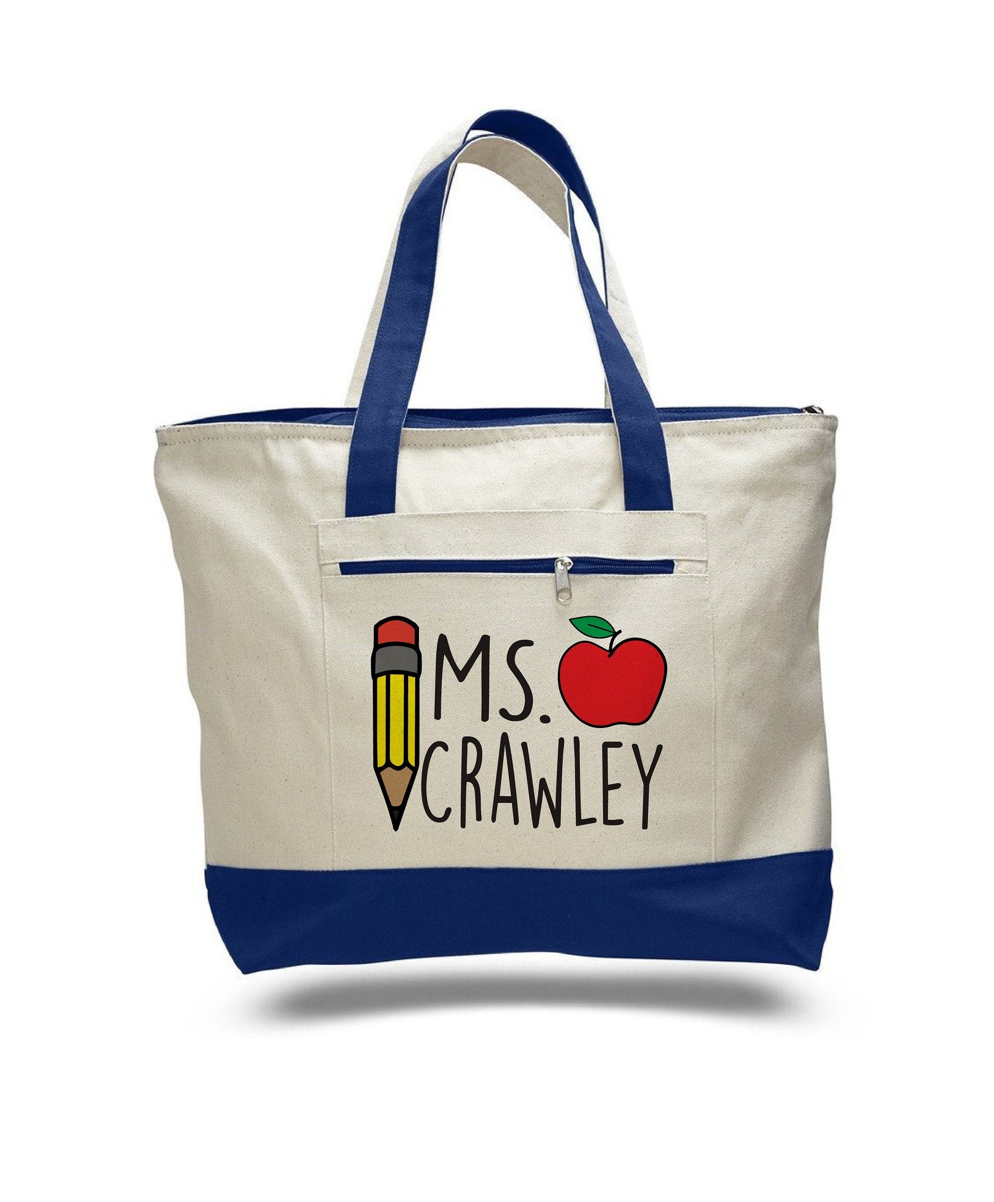 Personalized Teacher Tote