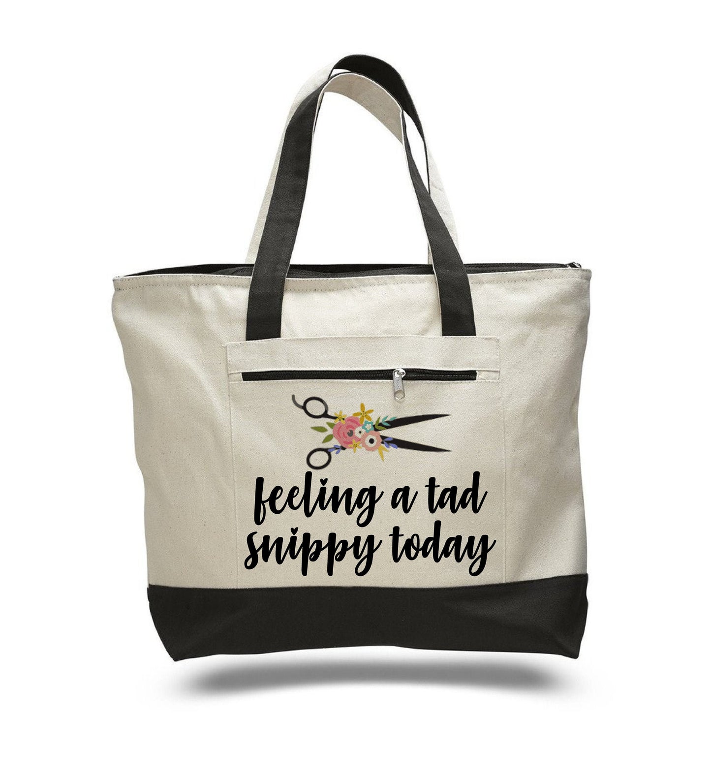Hairdresser Gift - Feeling a Tad Snippy Today Tote Bag – Funny Stylist Bag
